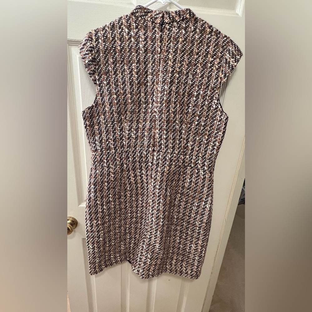 Ann Taylor Black and Brown Tweed Mini Dress - Picture 3 of 6